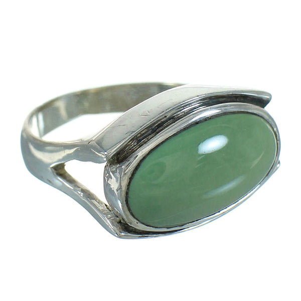Southwest Genuine Sterling Silver And Turquoise Ring Size 7 RX87655